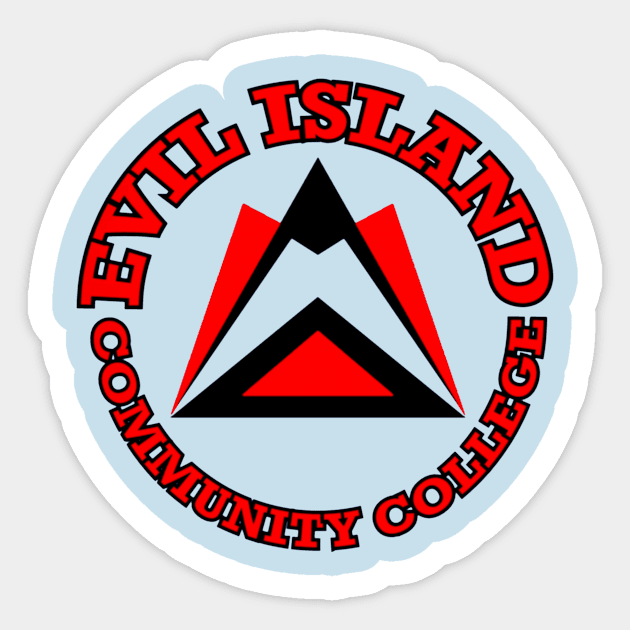 Evil Island Community College Sticker by Manatee Max